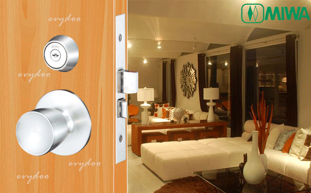 MIWA(美和)球形鎖 U9MAD-1_日本進口門鎖